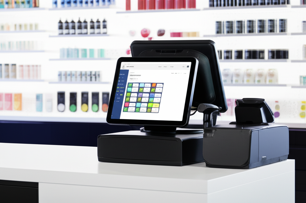 Modern POS System in retail environment